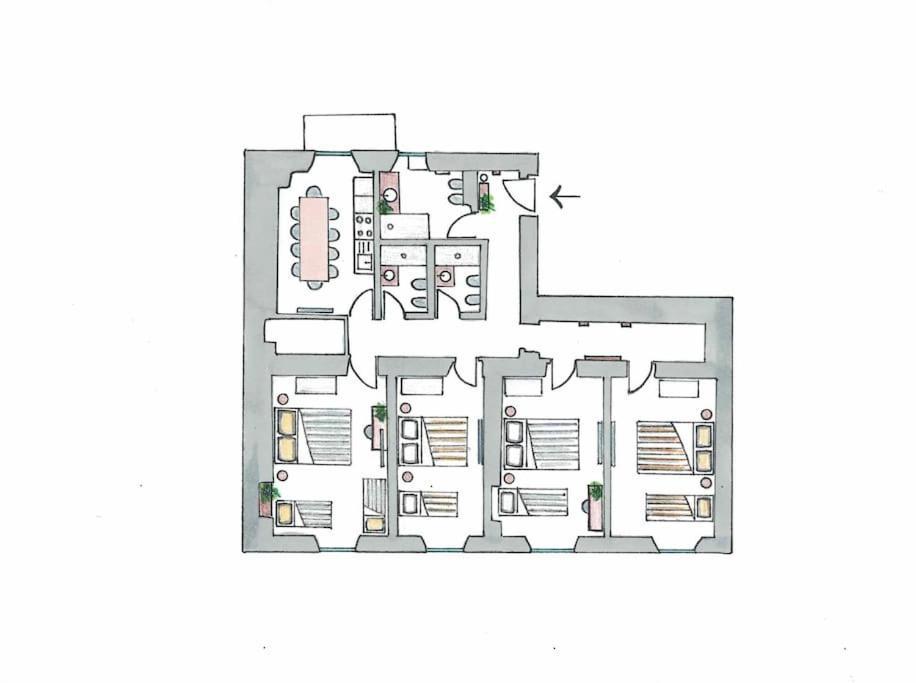 Heaven Luxury - 4 Bedroom 3 Bth, 13 Pr, Dowtown * Rome